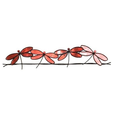 EANGEE HOME DESIGN Eangee Home Design m4004 r Dragonflies on a Wire Wall Decor; Red m4004 r